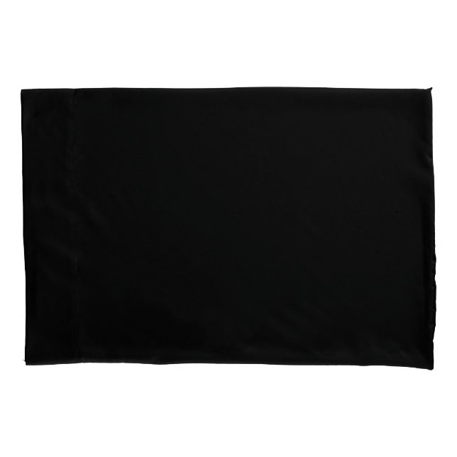 Insanely Black (The Darkest Black) CUSTOMIZABLE Pillow Case (Front)
