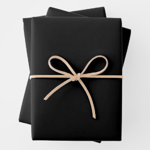 Insanely Black (The Darkest Black) CUSTOMIZABLE Wrapping Paper Sheets