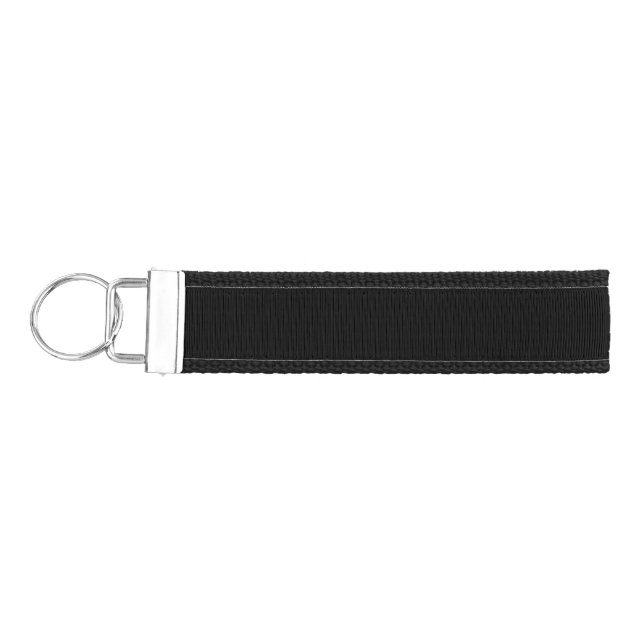 Insanely Black (The Darkest Black) CUSTOMIZABLE Wrist Keychain (Keys on Left)