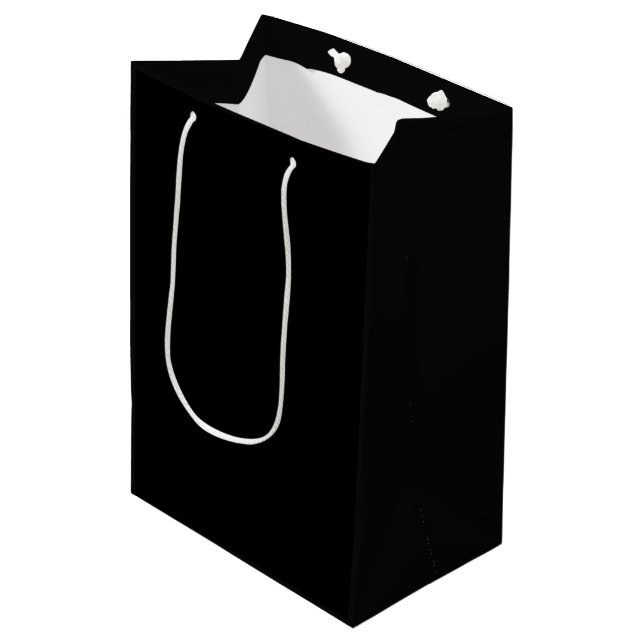 Insanely Black (The Darkest Black) Gift Bag (Front Angled)