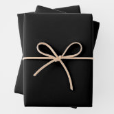 Black Matte Wrapping Paper Sheets