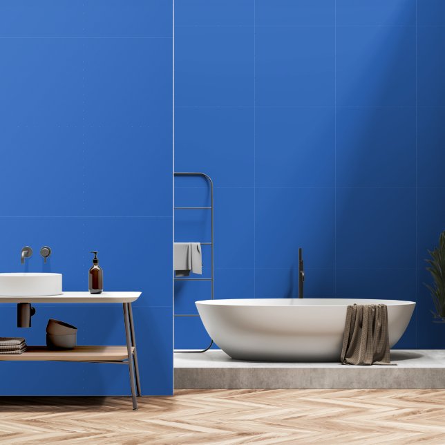 Insanely Blue (The Bluest Blue) CUSTOM Wallpaper (Bathroom)