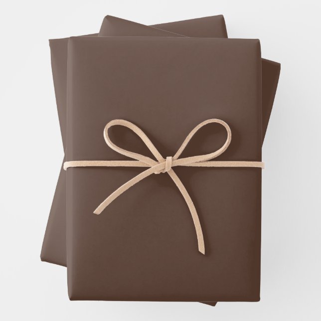 Insanely Brown (The Brownest Brown) Wrapping Paper Sheets (In situ)