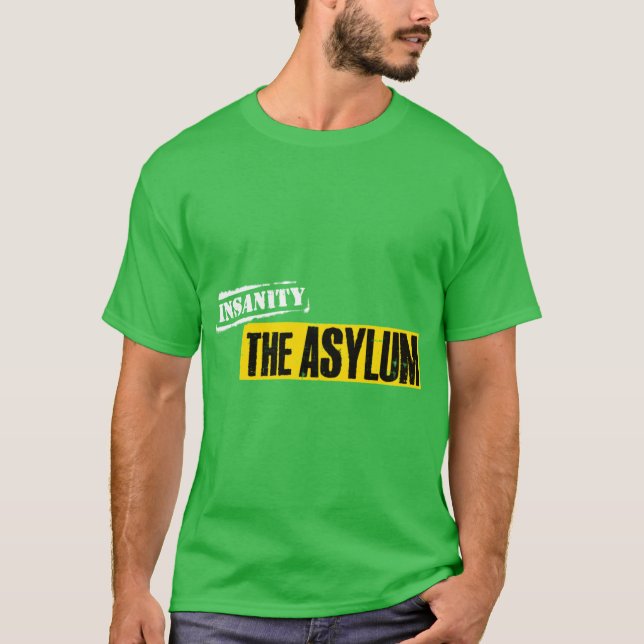 Insanity Asylum gift retro T-Shirt (Front)