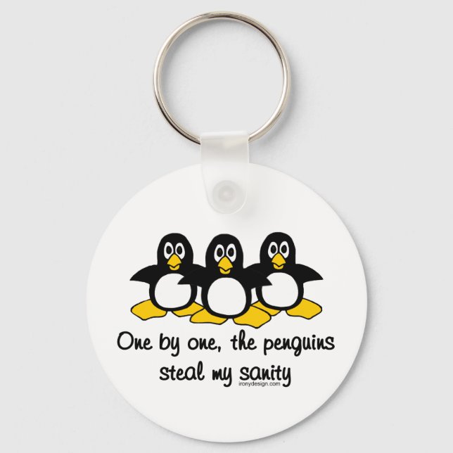 Insanity Penguins Keychain (Front)
