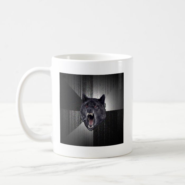 Insanity Wolf Advice Animal Meme Coffee Mugs