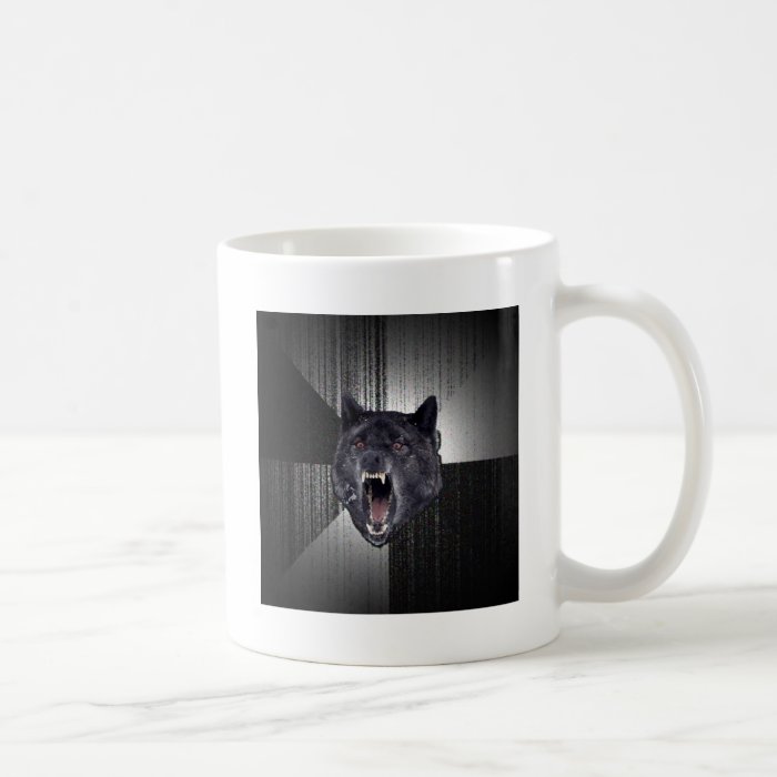 Insanity Wolf Advice Animal Meme Coffee Mugs