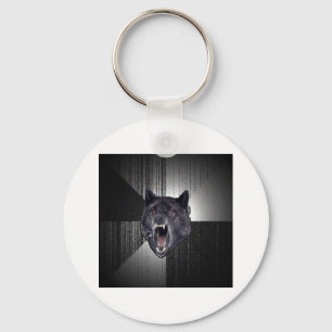 Insanity Wolf Advice Animal Meme Keychain