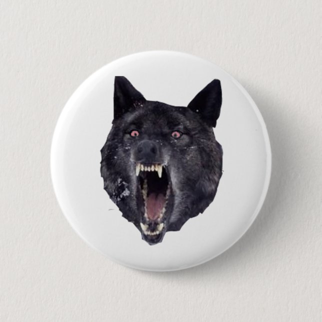 Insanity wolf button (Front)