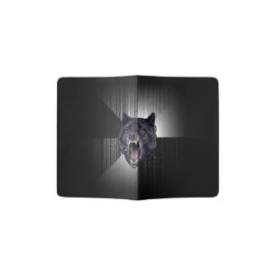 Insanity Wolf Meme Passport Holder
