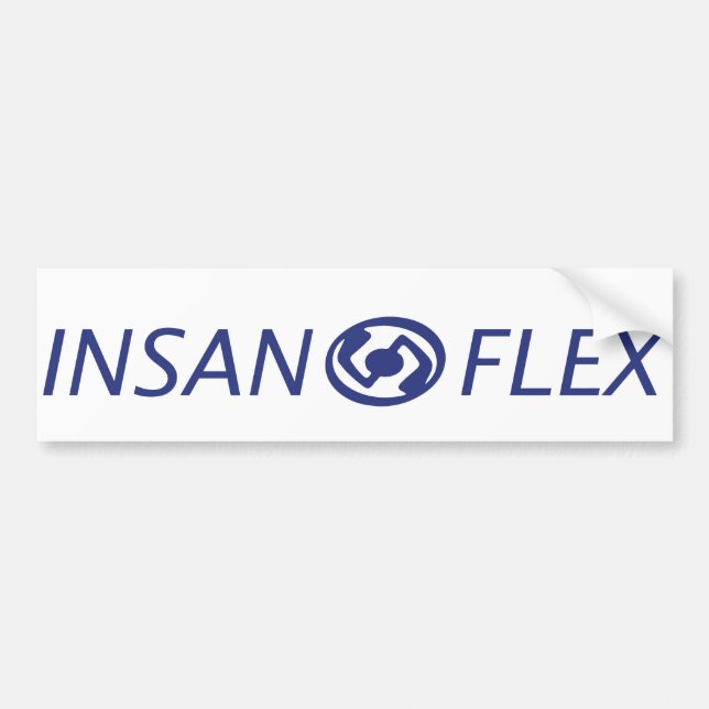 Insanoflex Horizontal Bumper Sticker (Front)