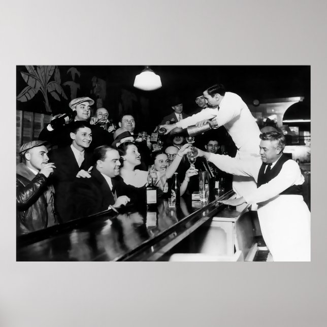 Insatiable Demand for Alcohol as Prohibition Ends Poster (Front)