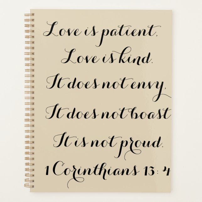 Inscribed Planner (Front)