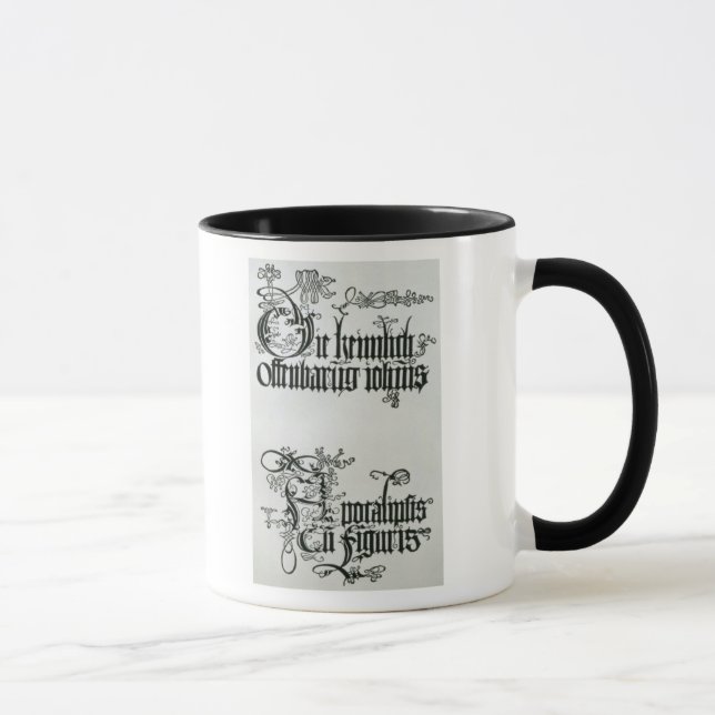 Inscriptions in Gothic script Mug (Right)