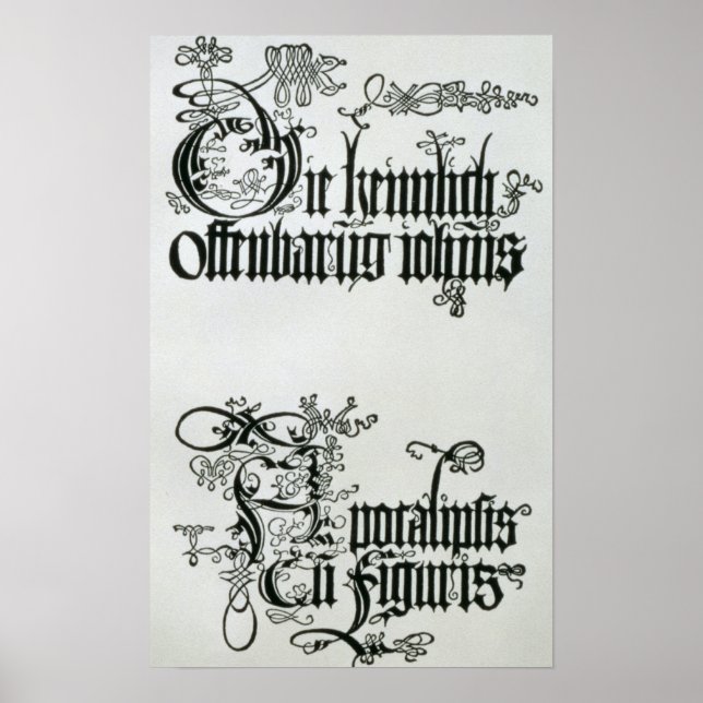 Inscriptions in Gothic script Poster (Front)