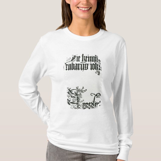 Inscriptions in Gothic script T-Shirt (Front)