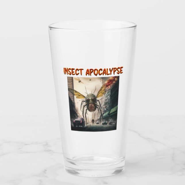 Insect Apocalypse Glass Tumbler  (Front)