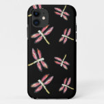 Insect Art Dancing Pink Dragonfly iPhone 11 Case