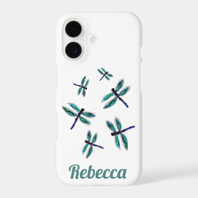 Insect Art Dragonfly Personalised Case-Mate iPhone Case (Back)