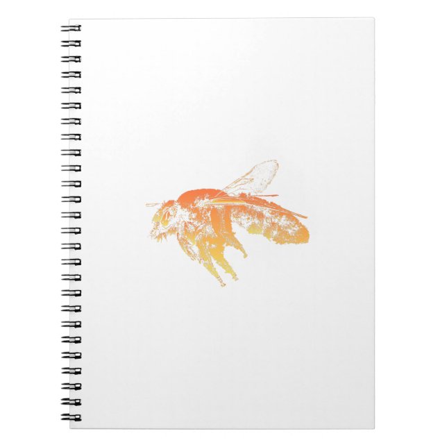 Insect bee orange notebook (Front)