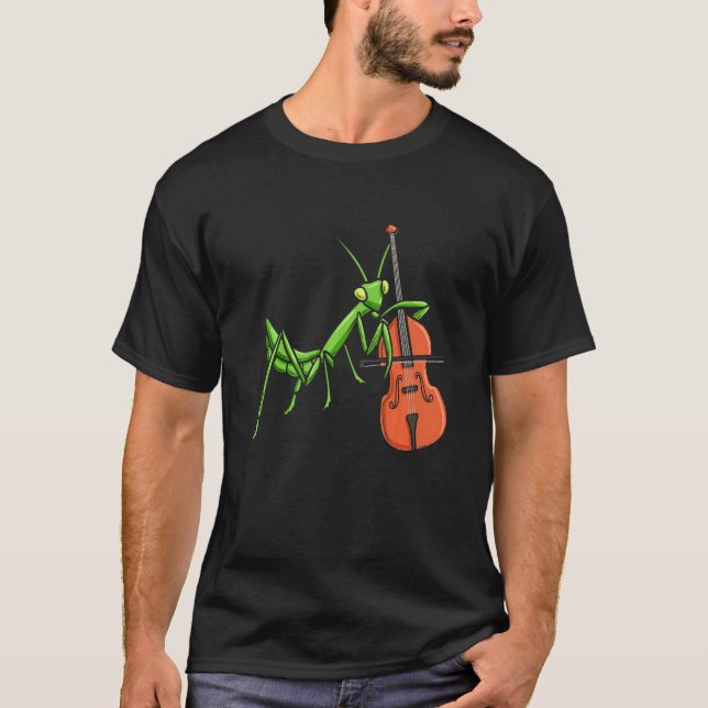 Insect Collecting Bug Catching Entomologist Violin T-Shirt (Front)