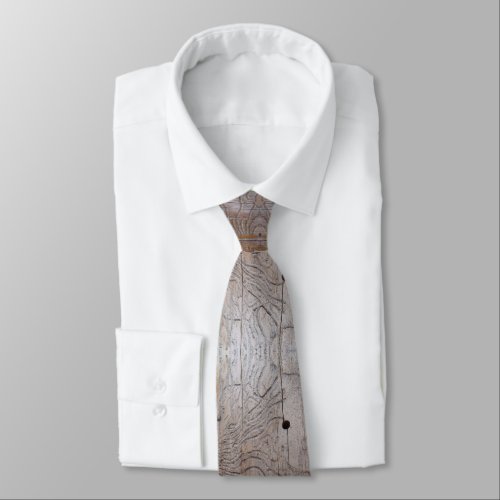 Insect damaged wood Neck Tie