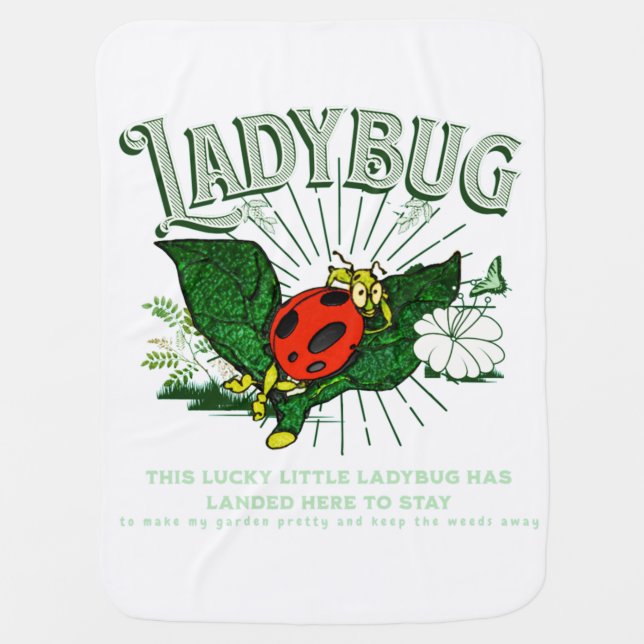 insect friends  baby blanket (Front)