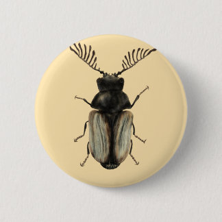 Insect Lover Art: Cool Beetle Button