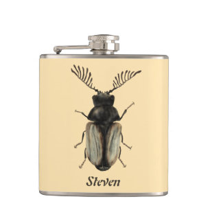 Insect Lover Art: Cool Beetle Flask