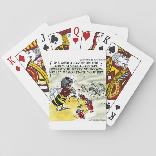 Insect Nightclub Singers Funny Playing Cards