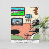 Insect Parents Funny Cartoon (Standing Front)