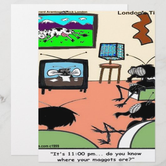 Insect Parents Funny Cartoon (Front/Back)