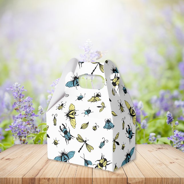 Insect Pattern | White Favor Boxes (Creator Uploaded)