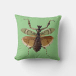 Insect Pillow Green at Zazzle
