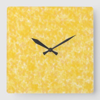 Insect Yellow Butterflies Square Wall Clock by 16creative at Zazzle