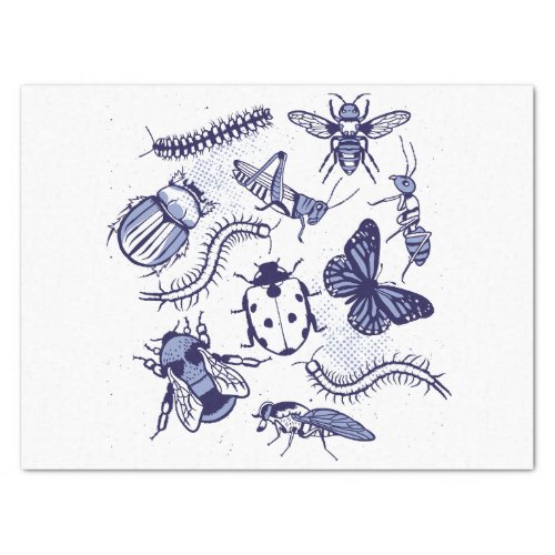 Insects and animals design tissue paper