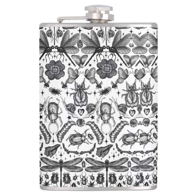 Insects and Bugs Flask (Front)