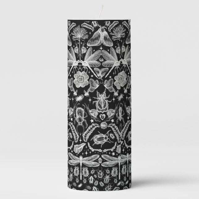 Insects and Bugs Pillar Candle (Front)