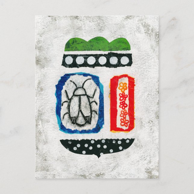 Insects Are Cute Postcard - Abstract Art (Front)