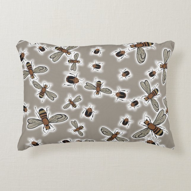 insects Duvet Cover Accent Pillow (Front)