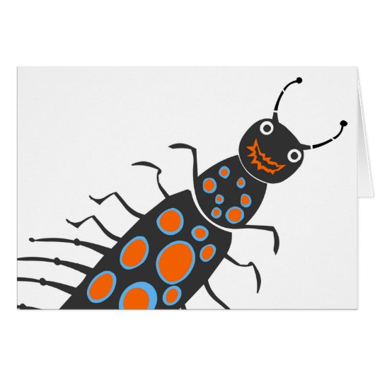 Insects fun cool graphic Big Spotty Bug Cards (Front Horizontal)