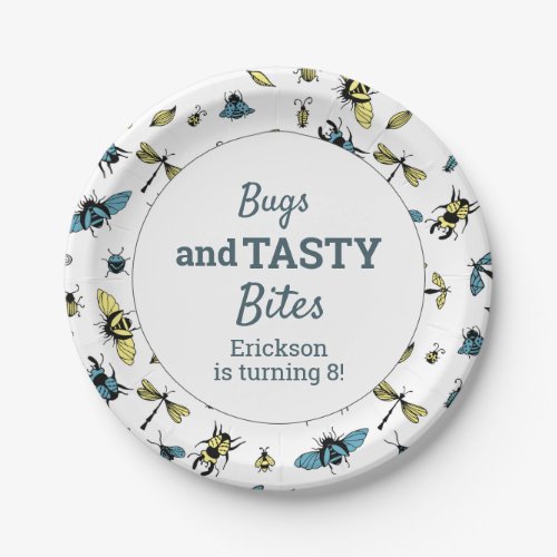 Insects Outdoor Birthday Party  White Paper Plates