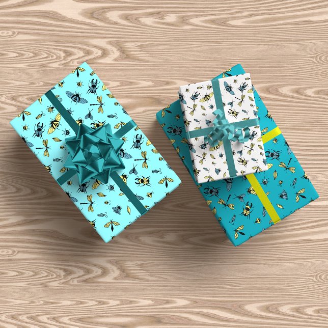 Insects Pattern Trio Wrapping Paper Sheets (Creator Uploaded)