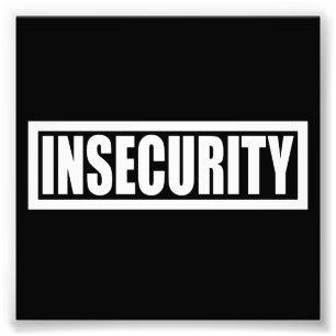 Insecurity Security Guard Photo Print