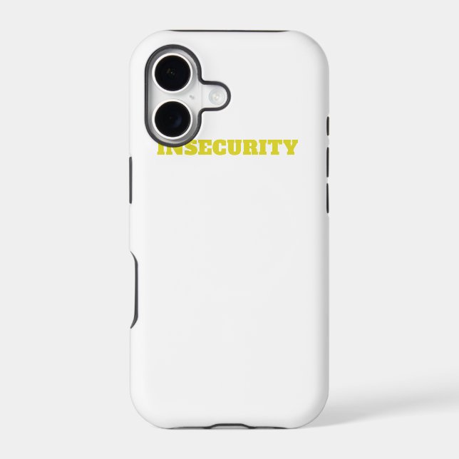 Insecurity Security Guard Spoof Iphone Case (Back)