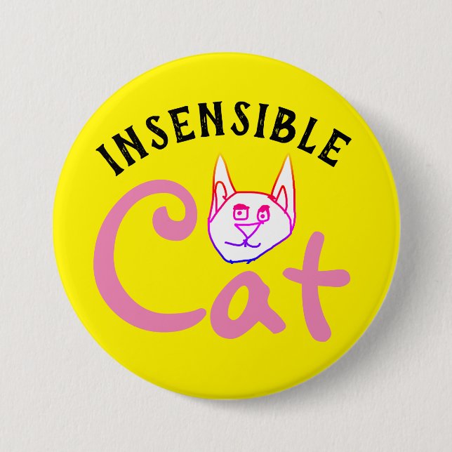 insensible cat button (Front)