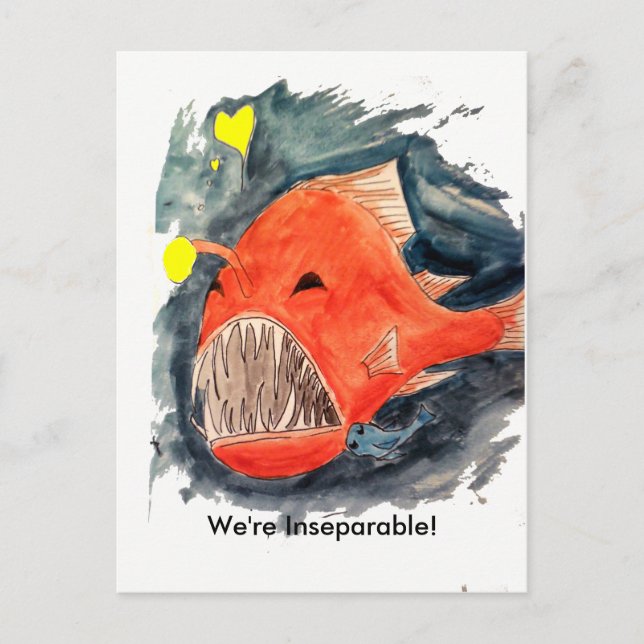 Inseparable Angler Fish Postcard (Front)