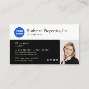 Insert Logo Real Estate Agent Photo Professional