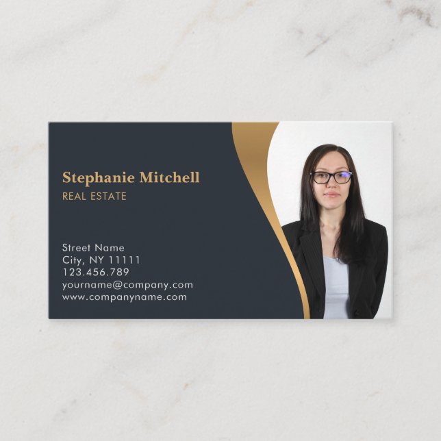 Insert Photo Add Photo template Real Estate Agent (Front)