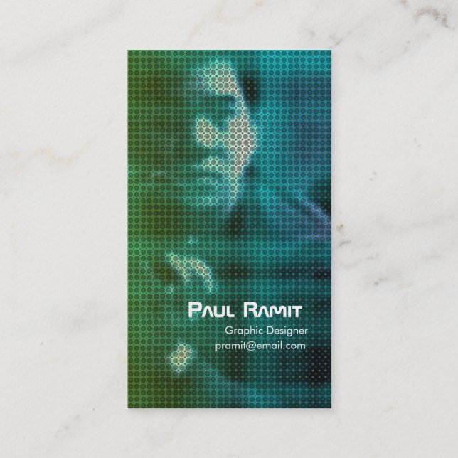 Insert Photo Business Card Template 1 (Front)